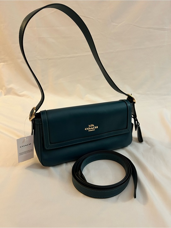 Coach Handbags - Coach Etta Small Flap in Teal